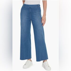 Lysse Super Stretch Wide-Leg Dark Blue Jeans